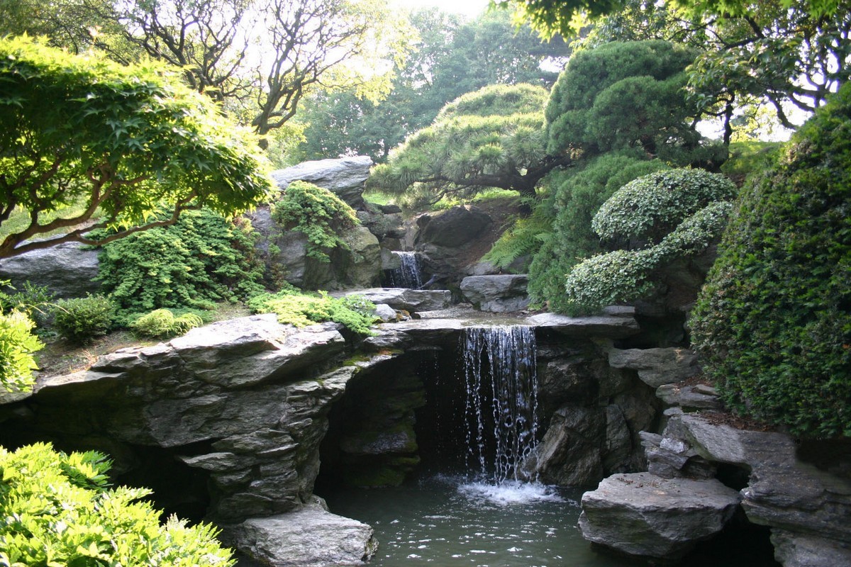 Создаем Японский сад: водопады